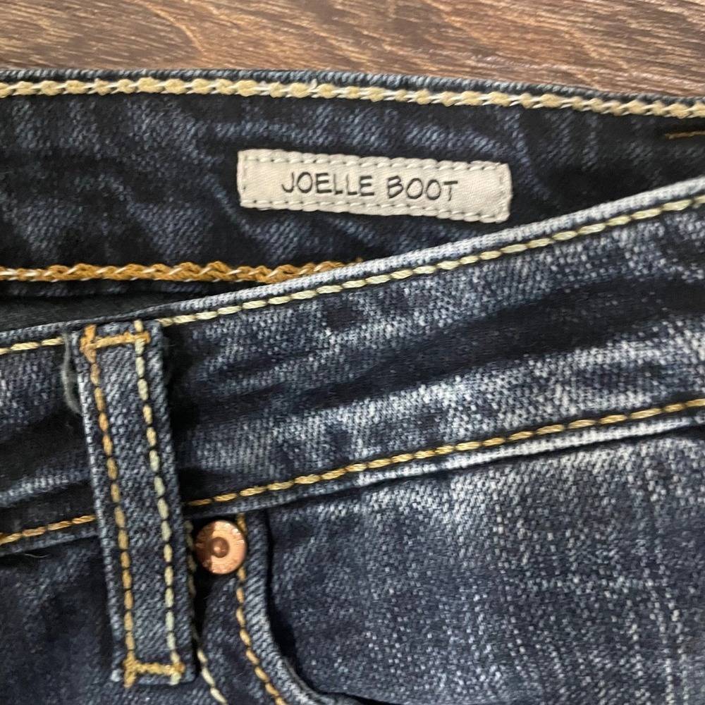 ANONAME Joelle Boot Cut Jeans Women's Dark Wash‎ Denim Low Rise - Picture 7 of 9